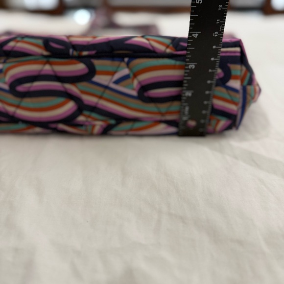 Vera Bradley Large Retro Ribbons Ultralight East West Tote Preppy Travel NWT - Picture 13 of 14